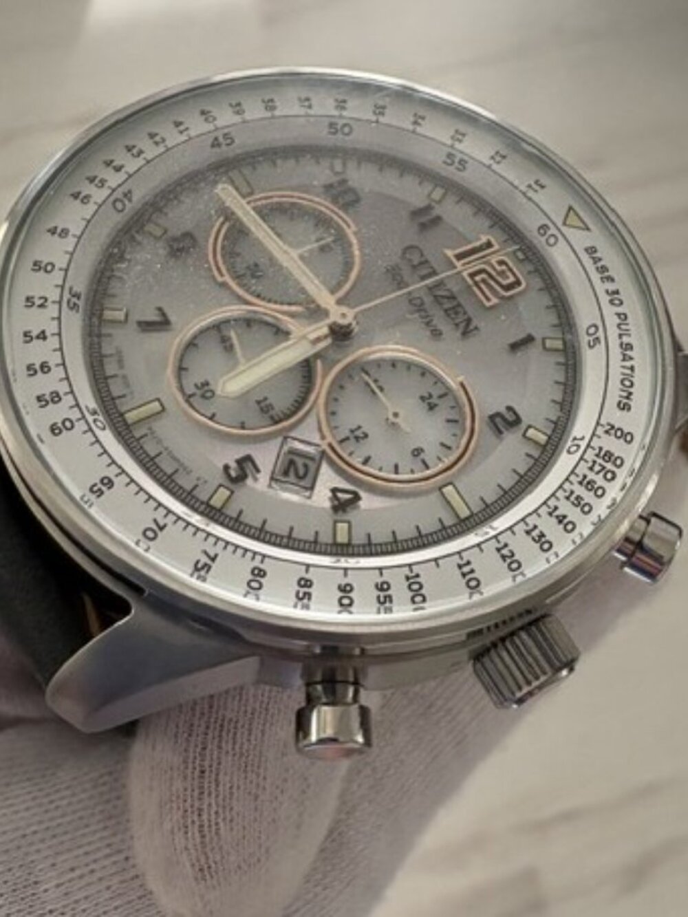 Citizen Eco-Drive Men's Gray Chronograph Watch - Picture 4 of 8